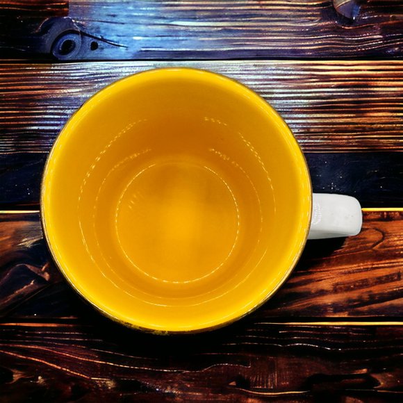 Davids Tea Cat Mosaic Mug - Gold Rimmed - RARE - Picture 5 of 6